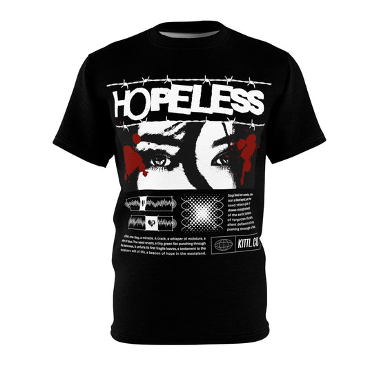 Hopeless Grapgic Tee shirt Urbanwear Graphic Tshirt Unisex Cut & Sew Tee (AOP)