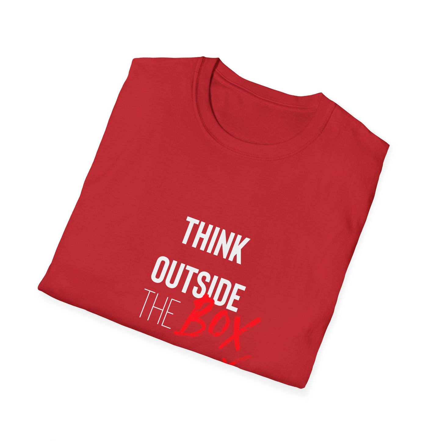 Think Outside The Box Tshirt Unisex Softstyle T-Shirt