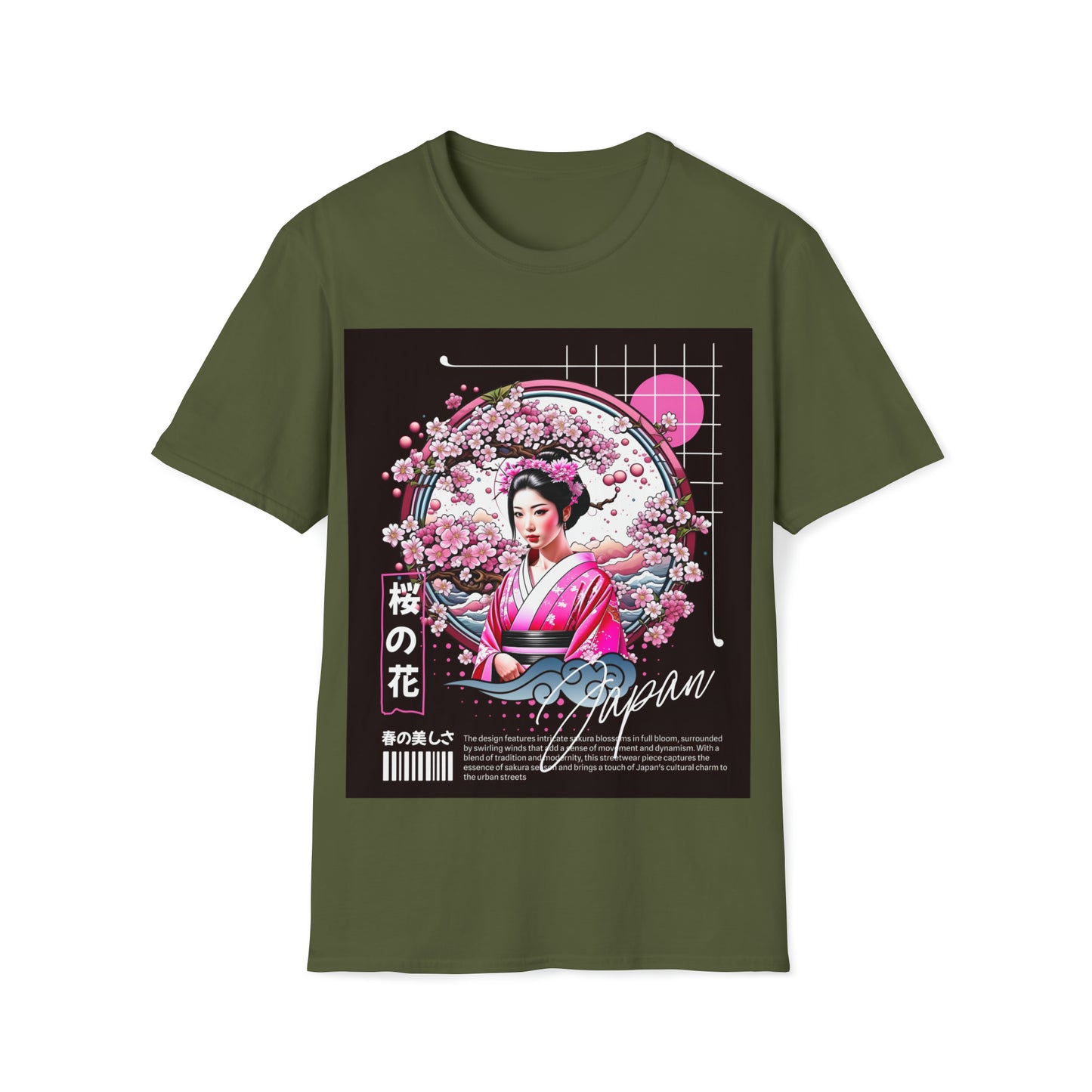 Japan Graphic Tshirt Cotton Unisex Softstyle T-Shirt