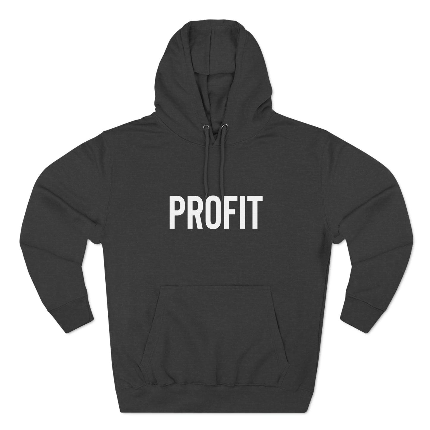 Profit Letter Graphic Hoodie Three-Panel Fleece Hoodie