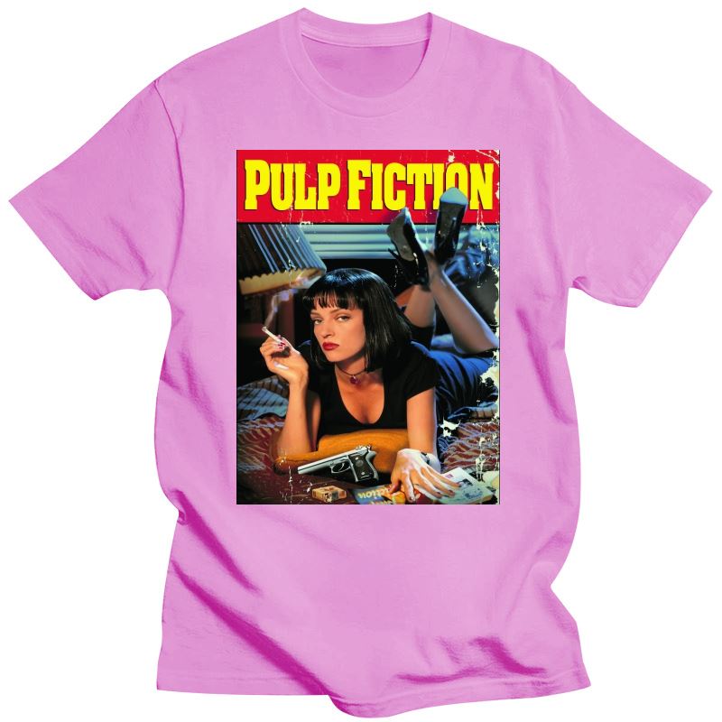 Pulp Fiction Poster T-Shirts 1994 Quentin Tarantino Tops Graphic Streetwear